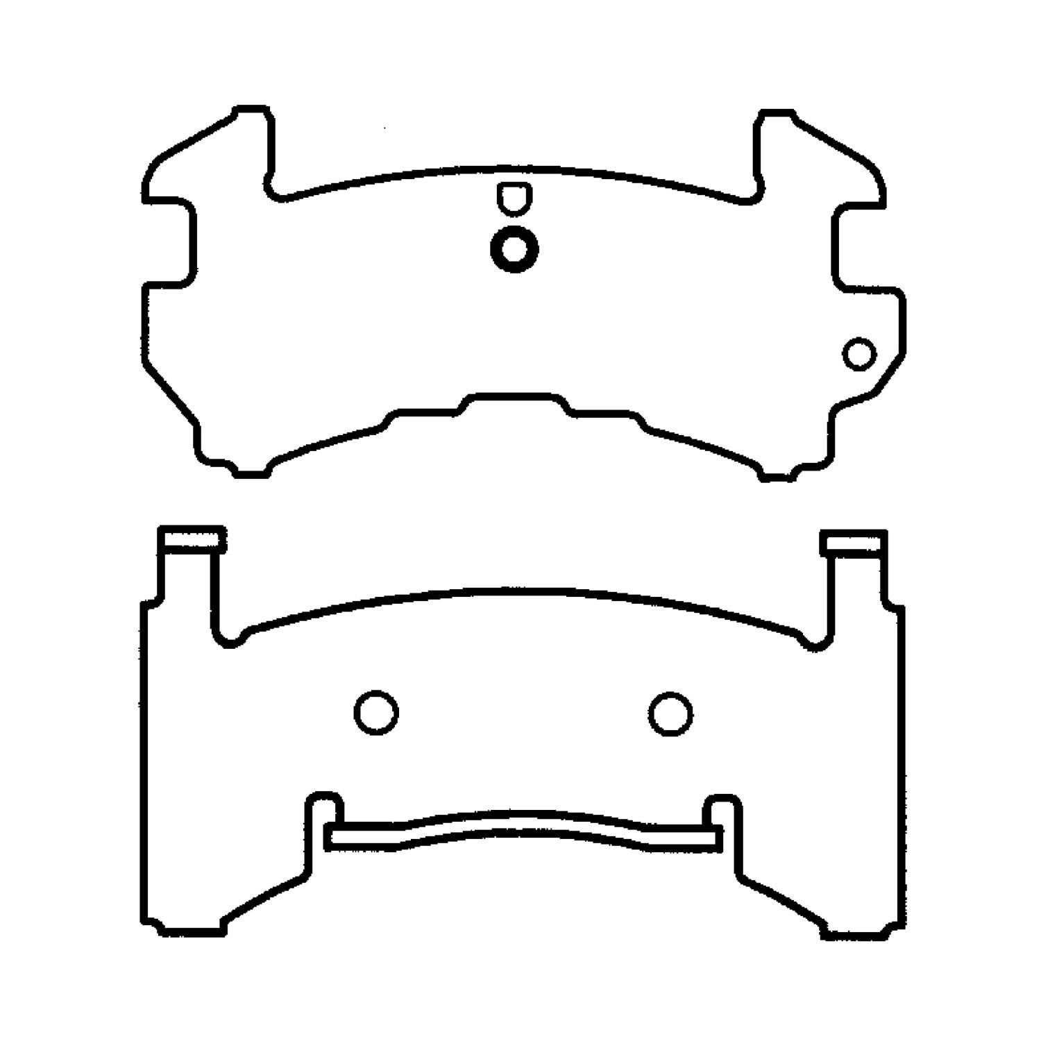 Raybestos ST77R154T14 Disc Brake Pad product image 1 of 1