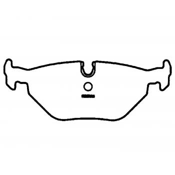1990 BMW M3 Disc Brake Pad Rear Raybestos ST77R396T16 image 1 of 1