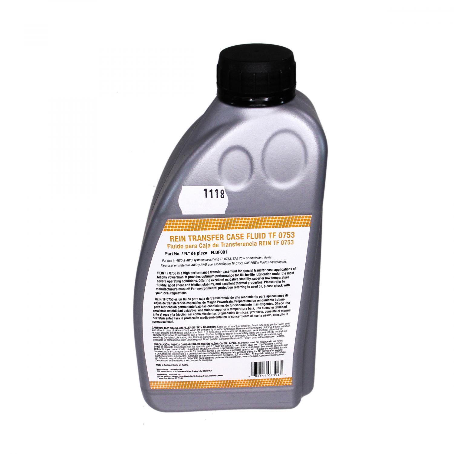 Rein Automotive FLDF001 - Transfer Case Fluid Rein Automotive FLDF001 Transfer Case Fluid product image 1 of 6