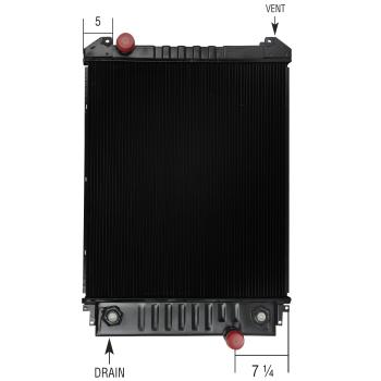 2003 Freightliner Century Class Radiator Spectra Premium 20011714 image 2 of 2
