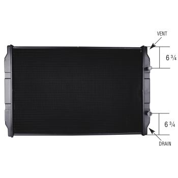 2001 Volvo WG Radiator Spectra Premium 20014602 image 2 of 2