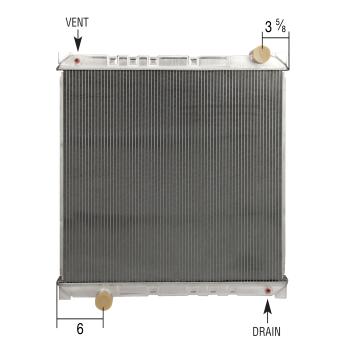 1994 Ford F600 Radiator Spectra Premium 20021511 image 2 of 2