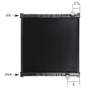 1999 Ford F800 Radiator Spectra Premium 20021512 image 2 of 2