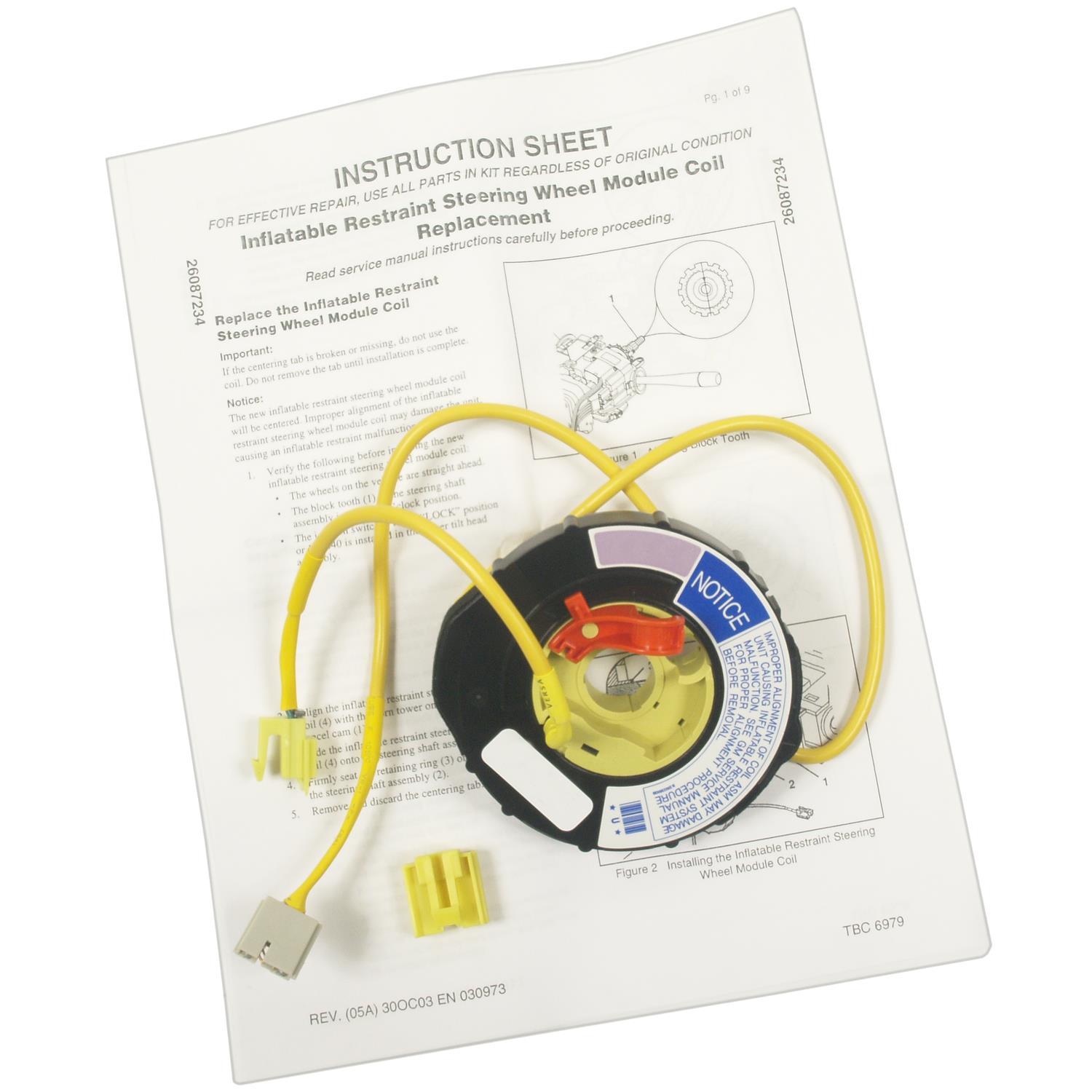 Standard Motor Products CSP101 - Air Bag Clockspring Standard Motor Products CSP101 Air Bag Clockspring product image 3 of 3