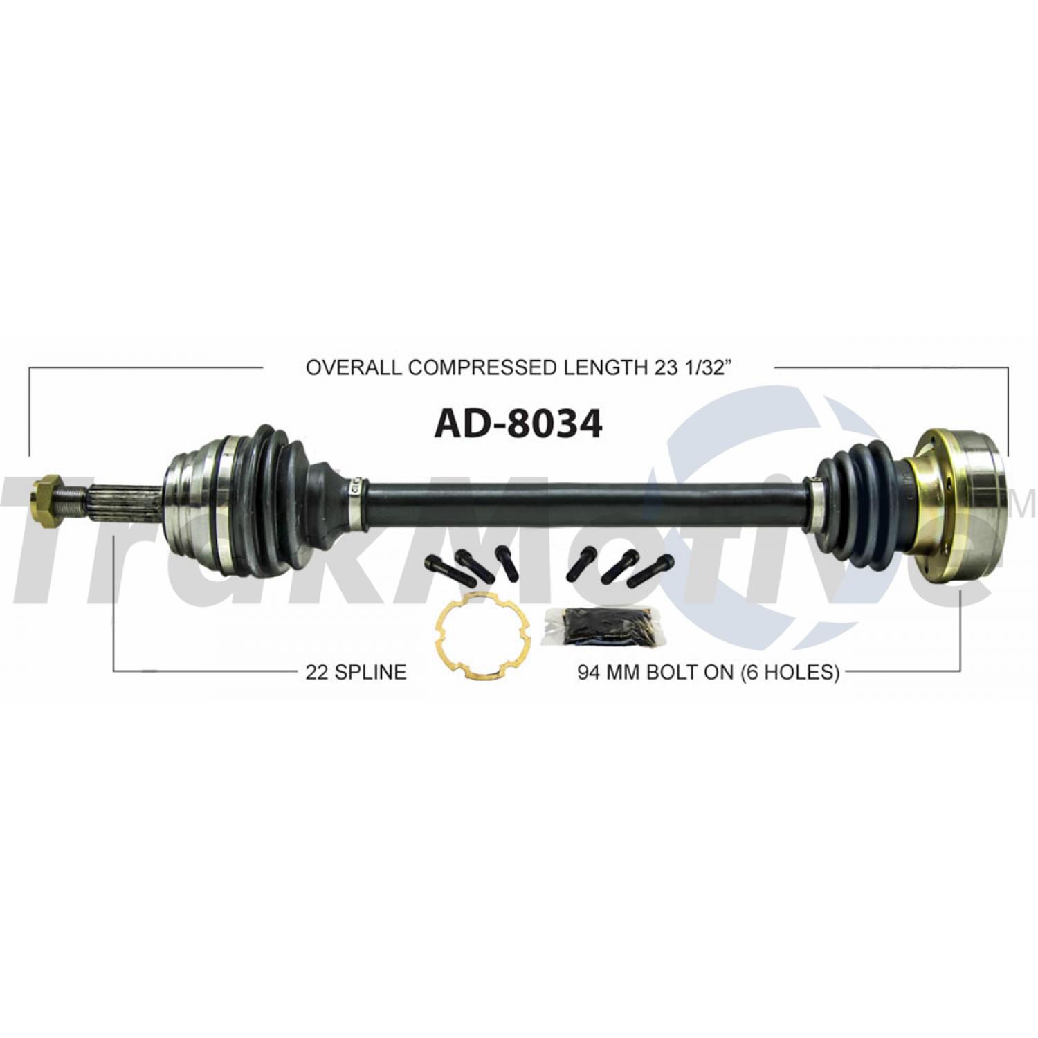 TrakMotive AD8034 - CV Axle Shaft TrakMotive AD8034 CV Axle Shaft product image 1 of 3