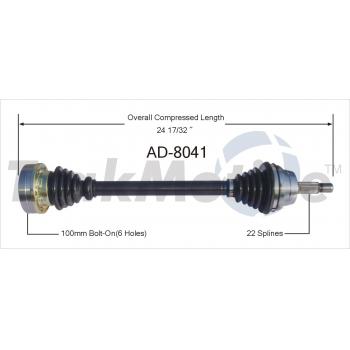 1988 Volkswagen Quantum CV Axle Shaft