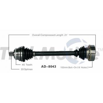 1990 Audi 80 CV Axle Shaft Front Right TrakMotive AD8043 image 1 of 3