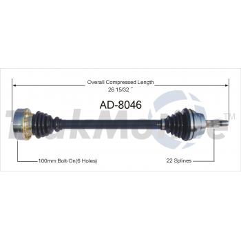 1987 Audi Coupe CV Axle Shaft