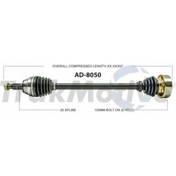 1980 Audi 5000 CV Axle Shaft Front Left TrakMotive AD8050 image 1 of 3