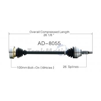 1977 Audi 100 Series CV Axle Shaft