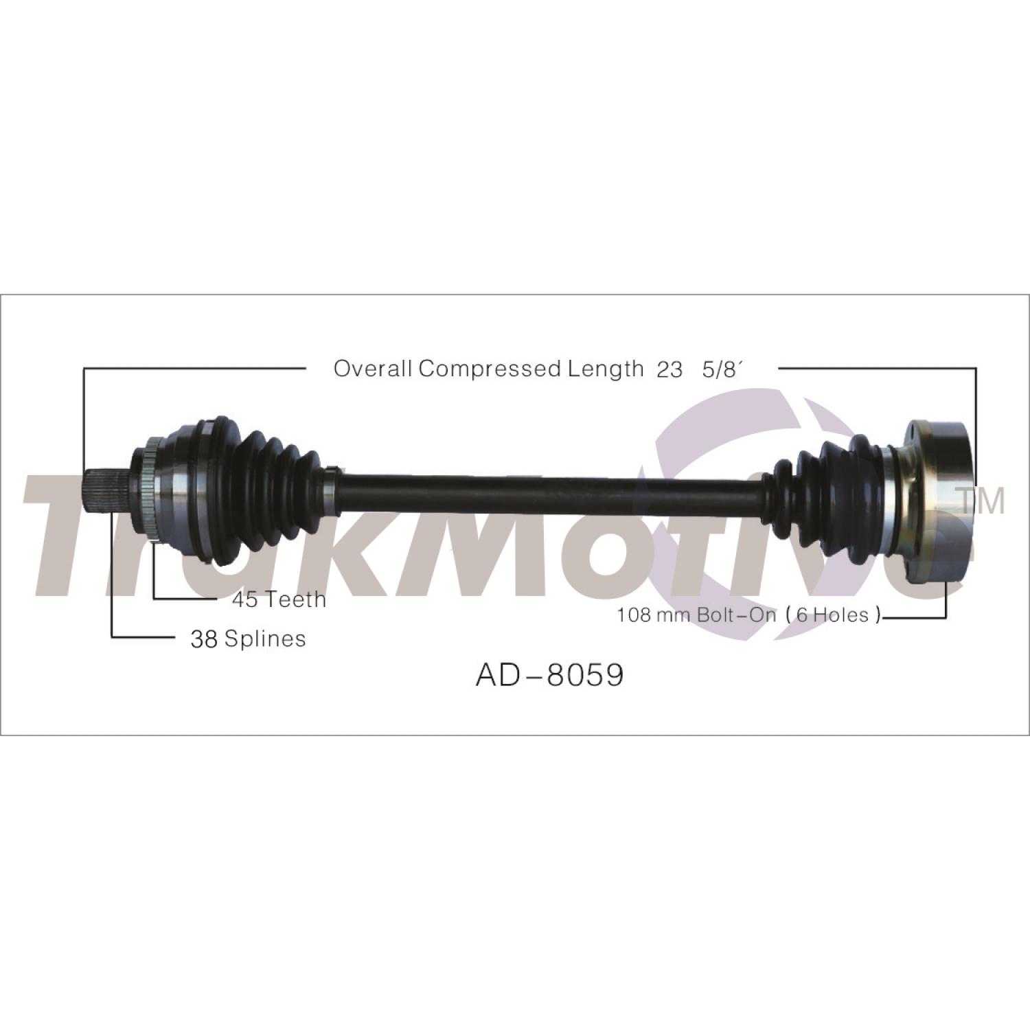 TrakMotive AD8059 - CV Axle Shaft TrakMotive AD8059 CV Axle Shaft product image 1 of 3