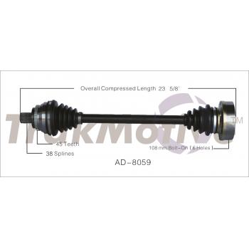 1991 Audi 100 CV Axle Shaft Front Left TrakMotive AD8059 image 1 of 3