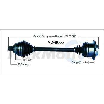 1995 Audi 90 CV Axle Shaft Front Right TrakMotive AD8065 image 1 of 3