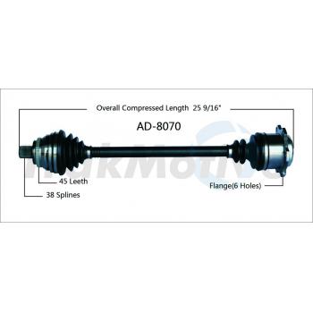 1994 Audi 100 CV Axle Shaft Front Right TrakMotive AD8070 image 1 of 3