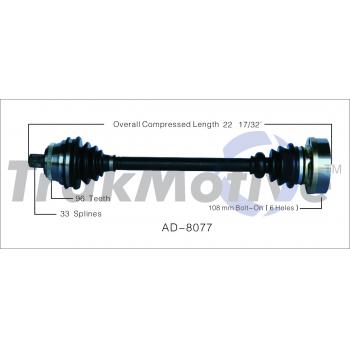1990 Audi 80 CV Axle Shaft Front Right TrakMotive AD8077 image 1 of 3