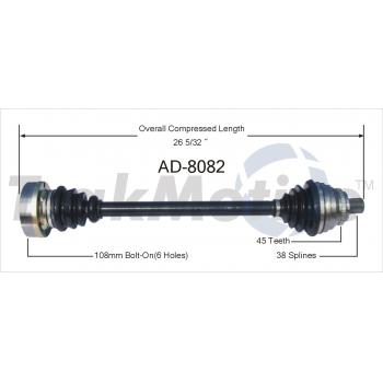 1994 Audi 100 Quattro CV Axle Shaft Front Right TrakMotive AD8082 image 1 of 3
