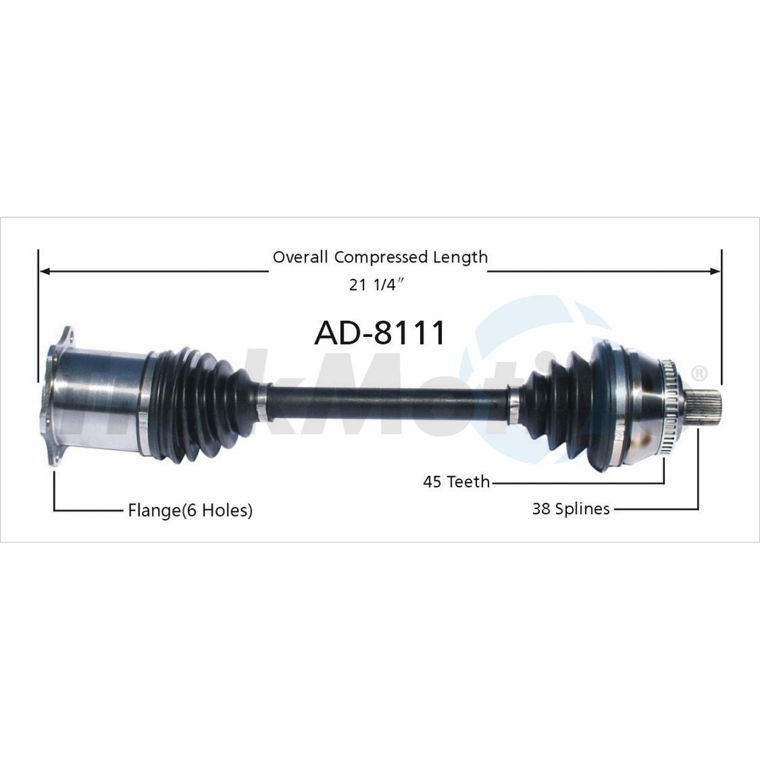 TrakMotive AD8111 - CV Axle Shaft TrakMotive AD8111 CV Axle Shaft product image 1 of 3