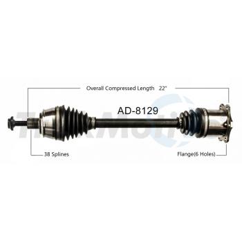2007 Audi A6 CV Axle Shaft