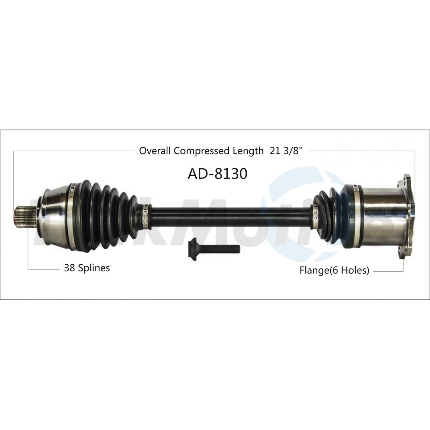 TrakMotive AD8130 - CV Axle Shaft TrakMotive AD8130 CV Axle Shaft product image 1 of 3