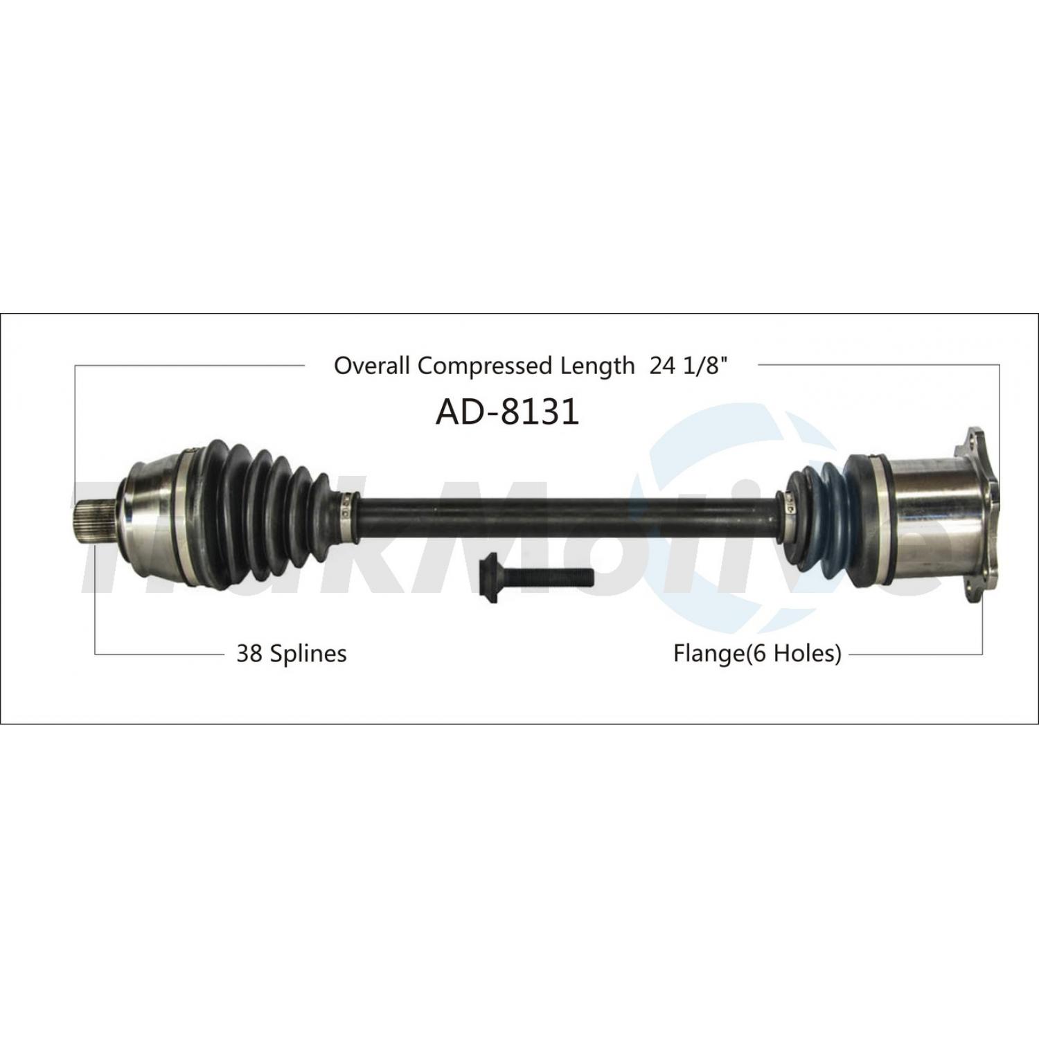 TrakMotive AD8131 - CV Axle Shaft TrakMotive AD8131 CV Axle Shaft product image 1 of 3
