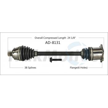 2008 Audi A8 Quattro CV Axle Shaft Front Left TrakMotive AD8131 image 1 of 3