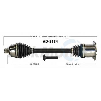 2009 Audi S8 CV Axle Shaft Front Left TrakMotive AD8134 image 1 of 3