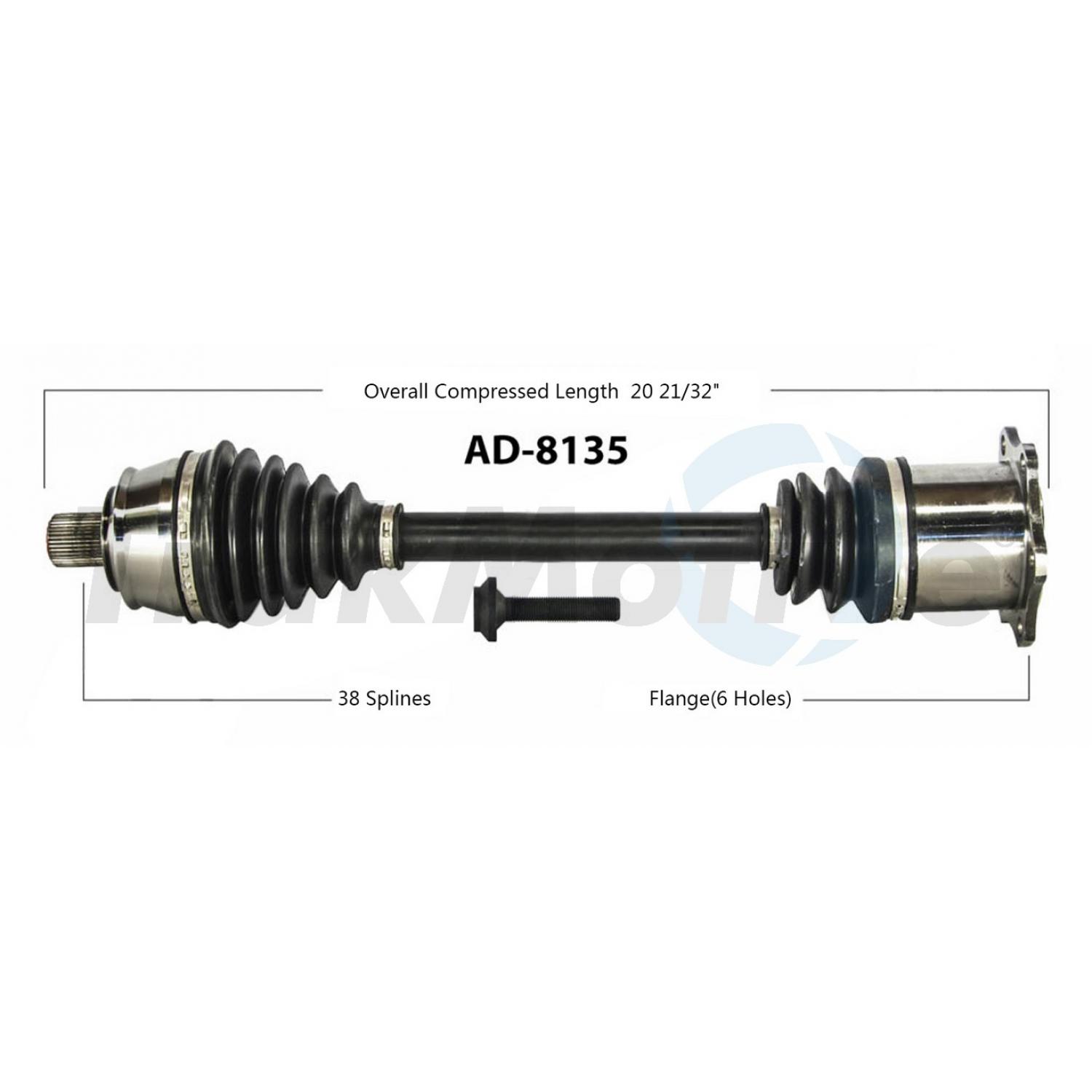 TrakMotive AD8135 - CV Axle Shaft TrakMotive AD8135 CV Axle Shaft product image 1 of 3