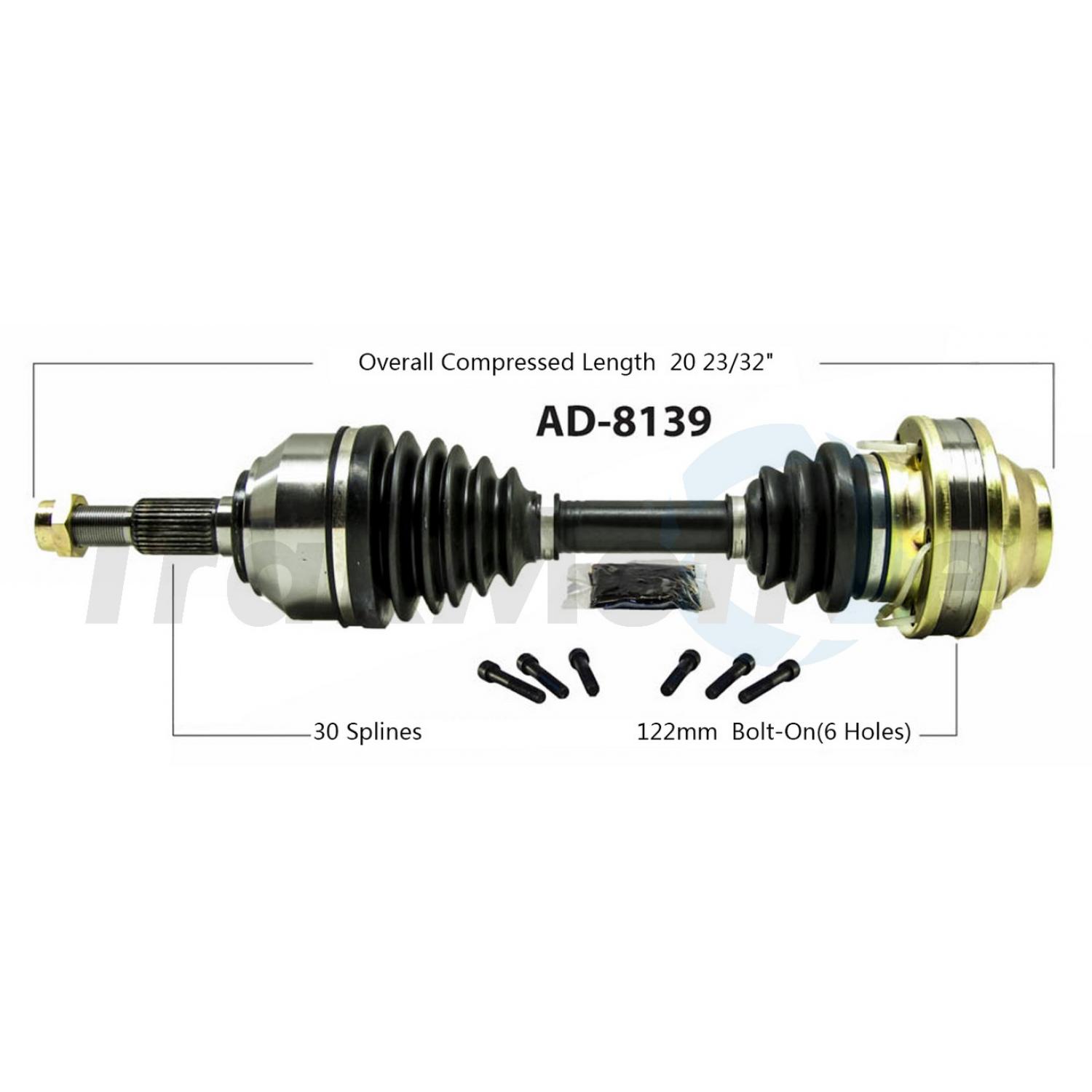 TrakMotive AD8139 - CV Axle Shaft TrakMotive AD8139 CV Axle Shaft product image 1 of 3