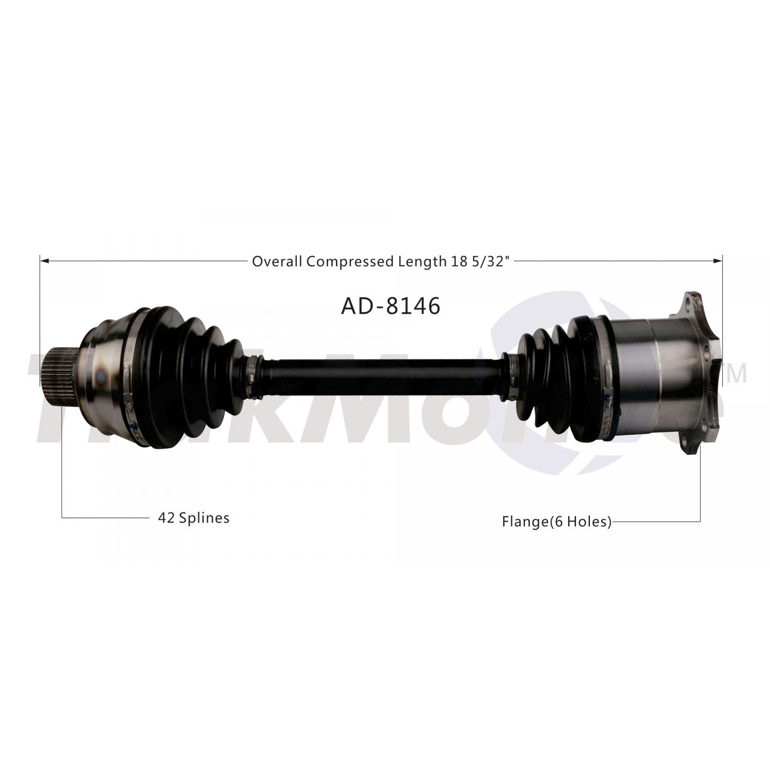 TrakMotive AD8146 CV Axle Shaft product image 1 of 3