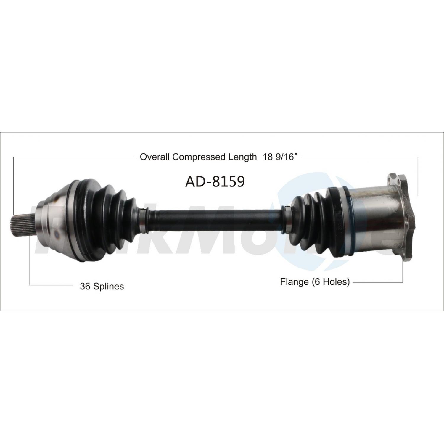 TrakMotive AD8159 - CV Axle Shaft TrakMotive AD8159 CV Axle Shaft product image 1 of 3