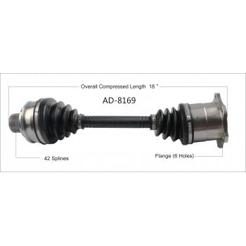 2018 Audi A4 CV Axle Shaft