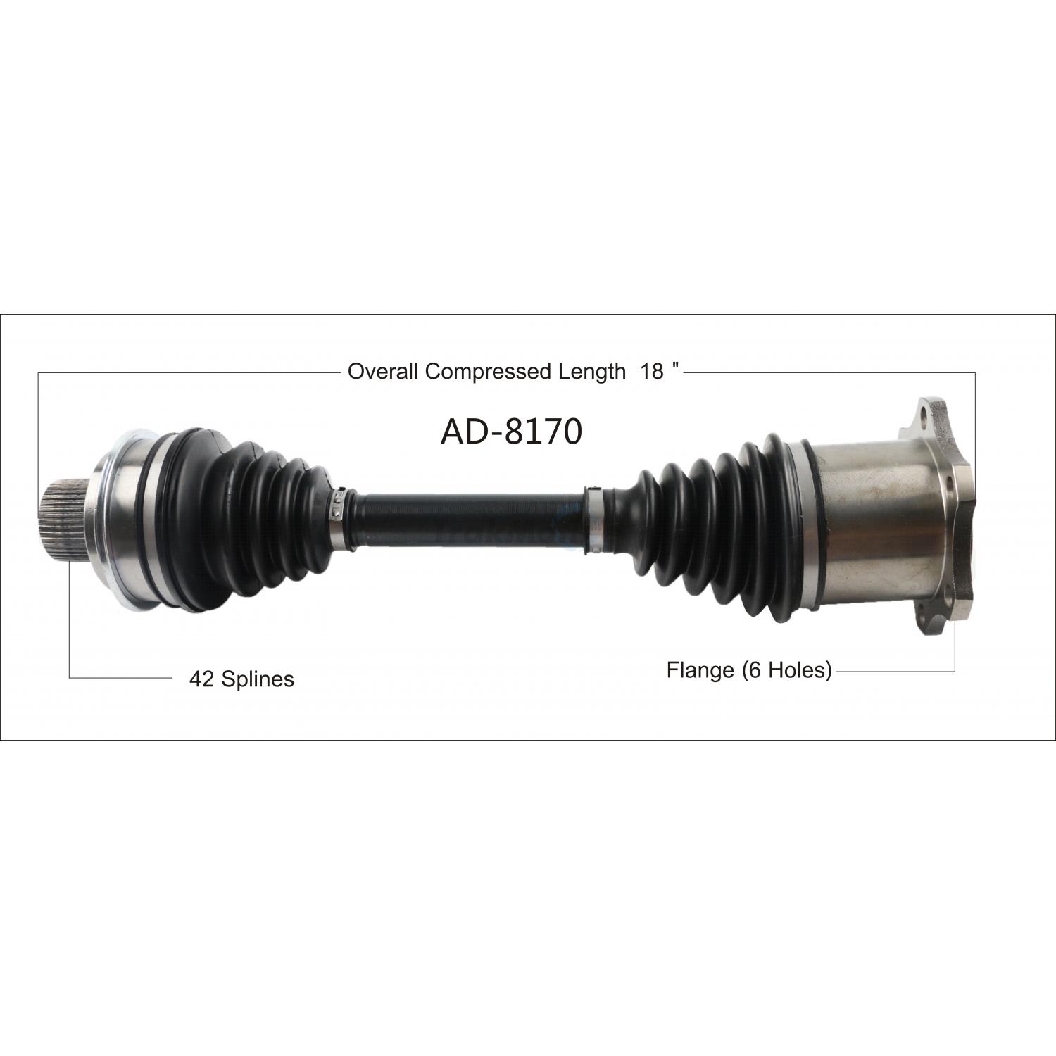 TrakMotive AD8170 - CV Axle Shaft TrakMotive AD8170 CV Axle Shaft product image 1 of 3