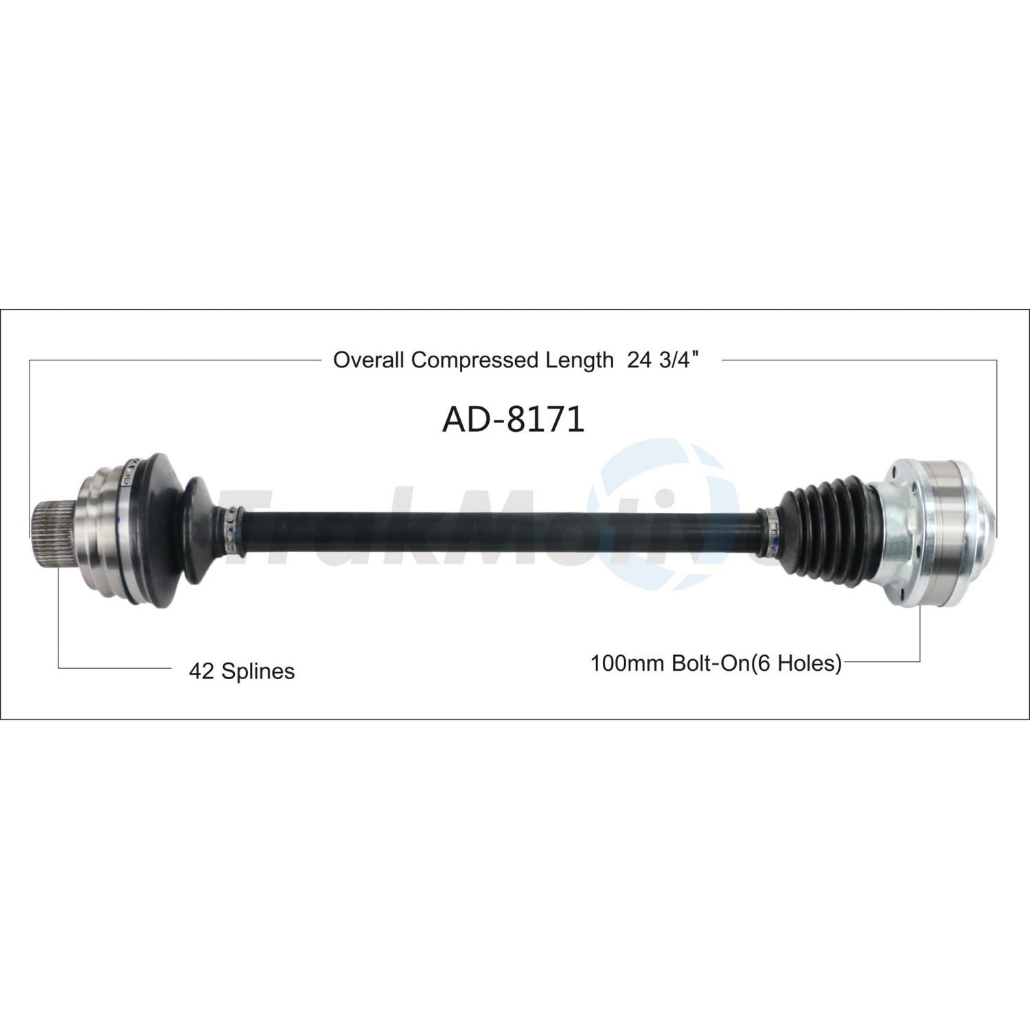 TrakMotive AD8171 - CV Axle Shaft TrakMotive AD8171 CV Axle Shaft product image 1 of 3
