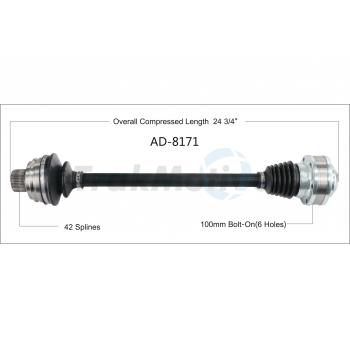 2012 Audi A5 Quattro CV Axle Shaft