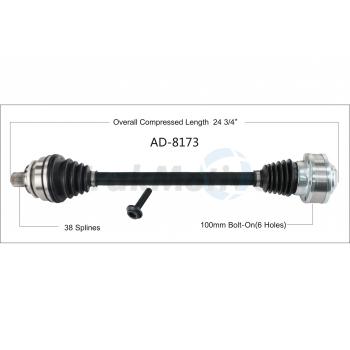 2019 Audi A5 CV Axle Shaft Rear Left TrakMotive AD8173 image 1 of 3