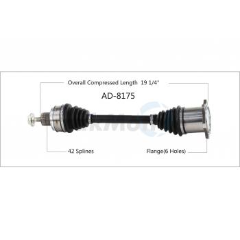2016 Audi Q5 CV Axle Shaft Front Left TrakMotive AD8175 image 1 of 3