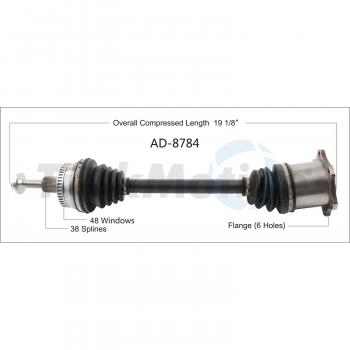 2006 Audi A4 Quattro CV Axle Shaft Front Right TrakMotive AD8784 image 1 of 3