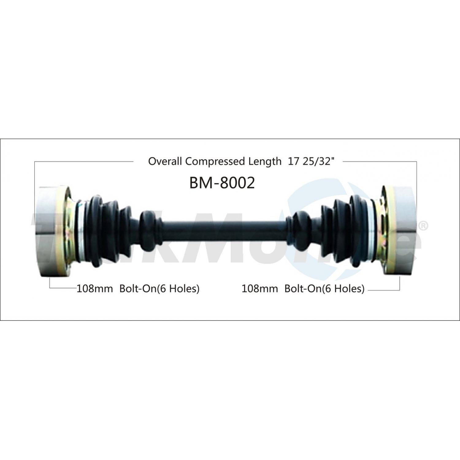 TrakMotive BM8002 - CV Axle Shaft TrakMotive BM8002 CV Axle Shaft product image 1 of 3