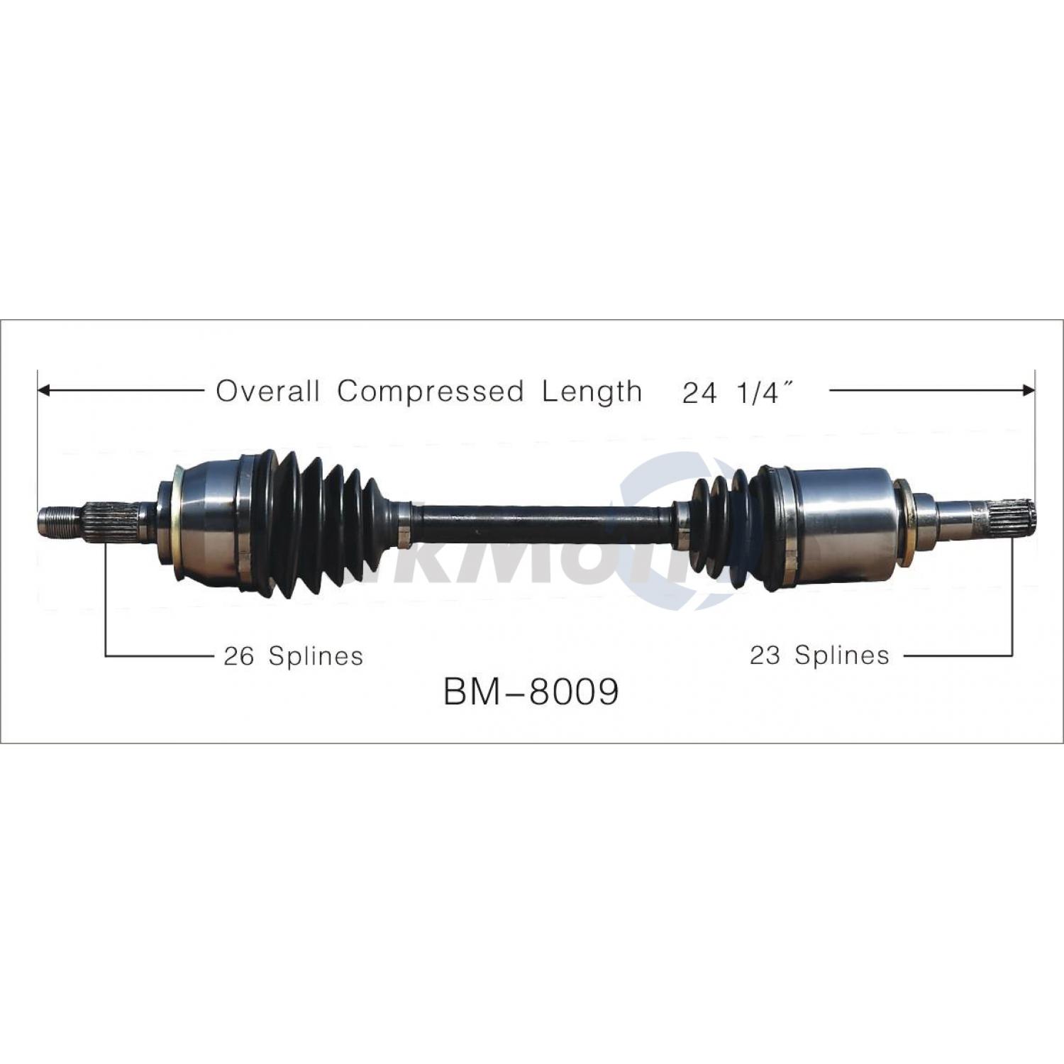 TrakMotive BM8009 - CV Axle Shaft TrakMotive BM8009 CV Axle Shaft product image 1 of 3