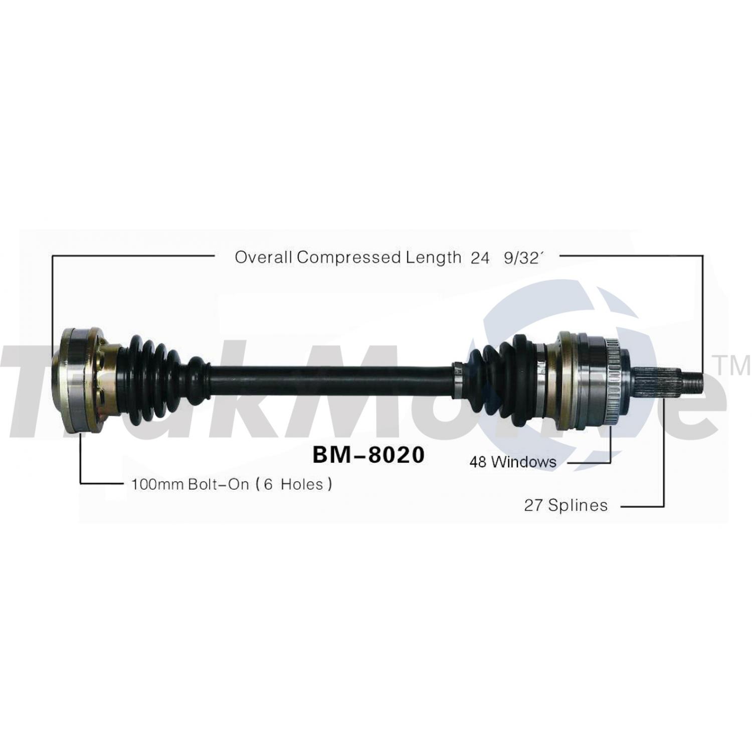 TrakMotive BM8020 - CV Axle Shaft TrakMotive BM8020 CV Axle Shaft product image 1 of 3