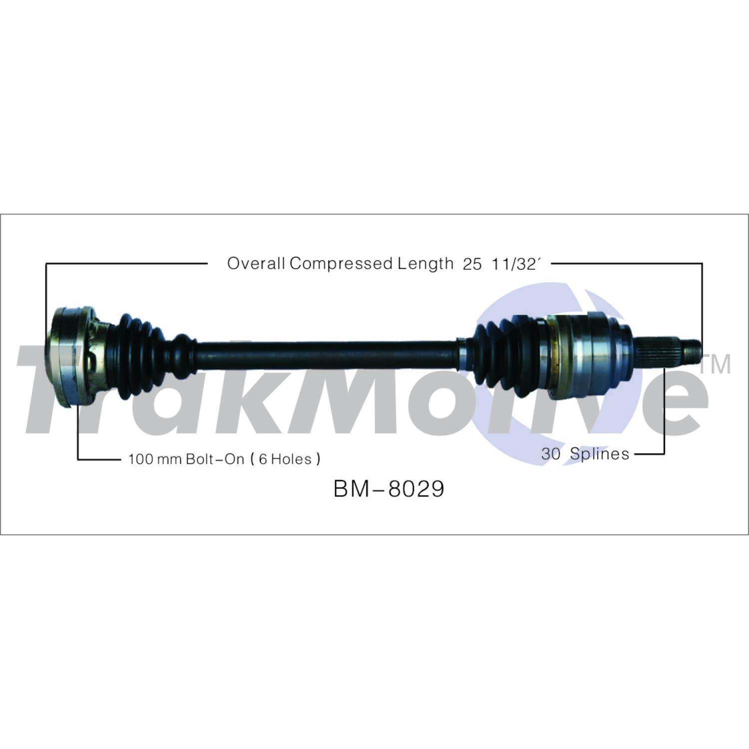 TrakMotive BM8029 CV Axle Shaft product image 1 of 3