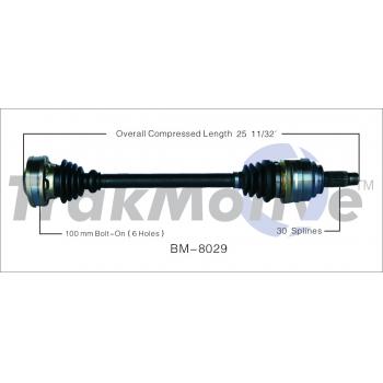 2004 BMW X5 CV Axle Shaft Rear Left TrakMotive BM8029 image 1 of 3