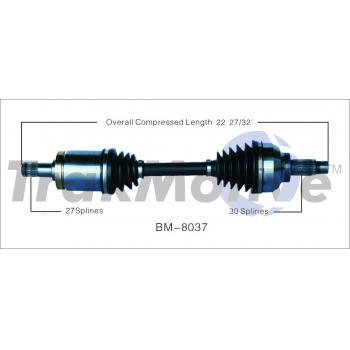 2005 BMW 330xi CV Axle Shaft Front Left TrakMotive BM8037 image 1 of 3