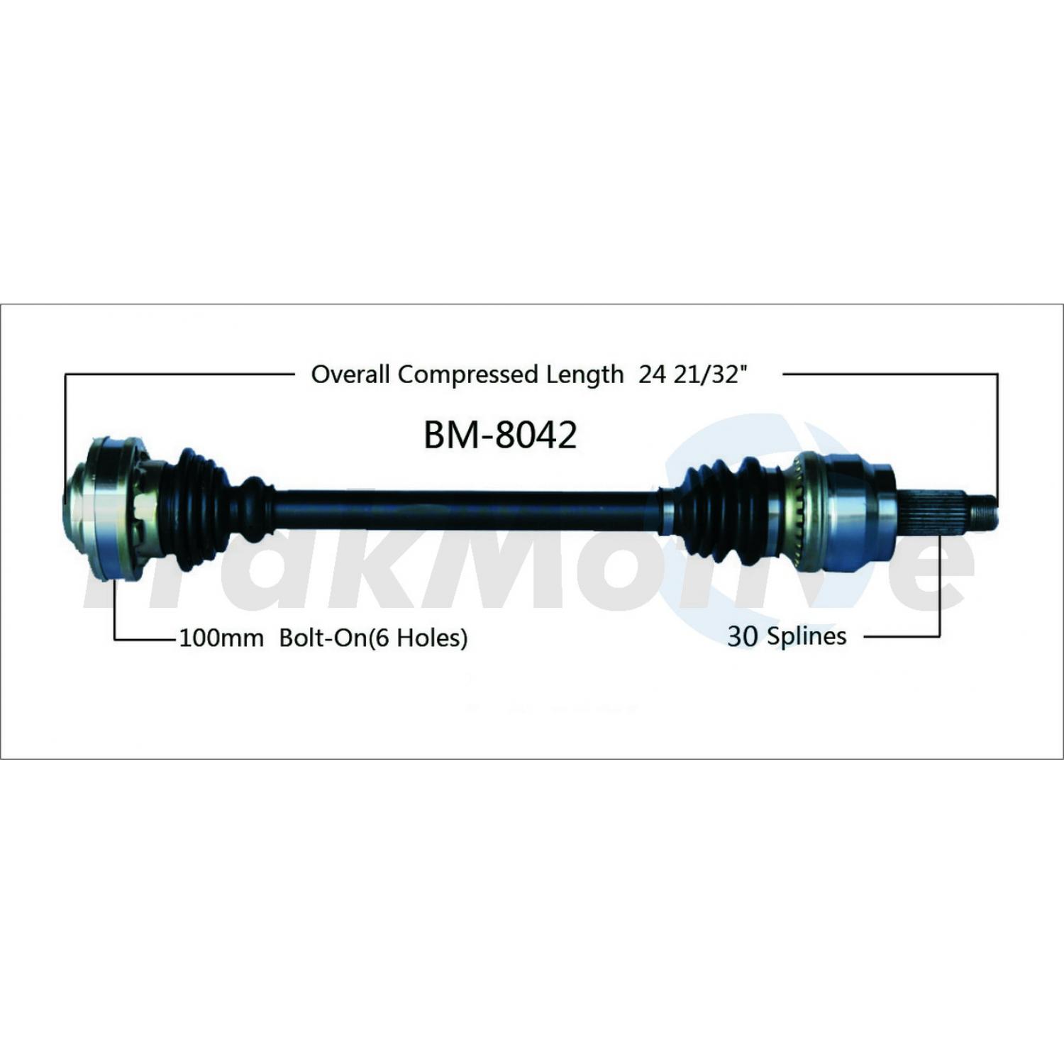 TrakMotive BM8042 - CV Axle Shaft TrakMotive BM8042 CV Axle Shaft product image 1 of 3