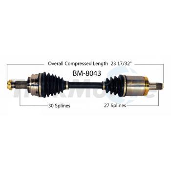 2009 BMW X3 CV Axle Shaft