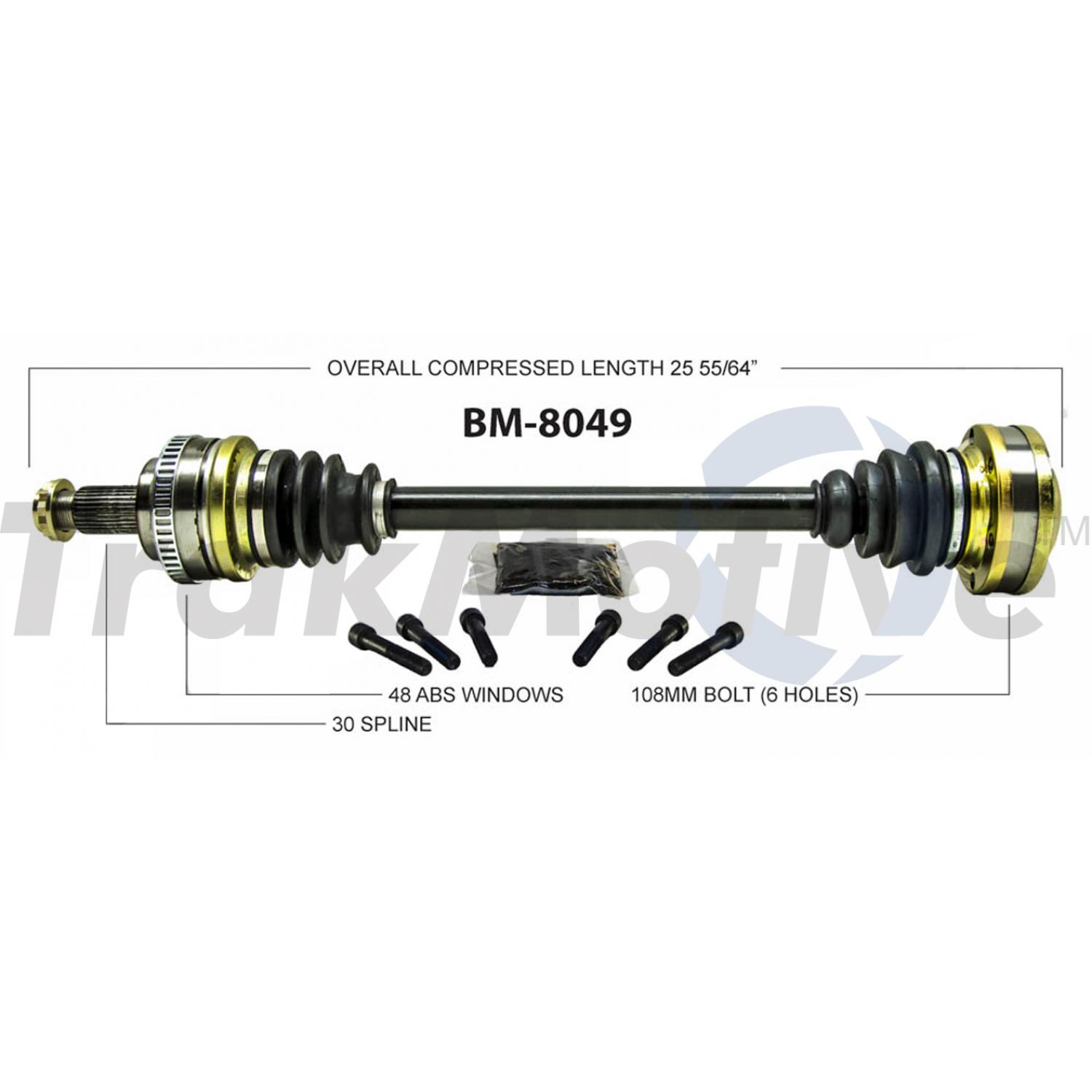 TrakMotive BM8049 - CV Axle Shaft TrakMotive BM8049 CV Axle Shaft product image 1 of 3