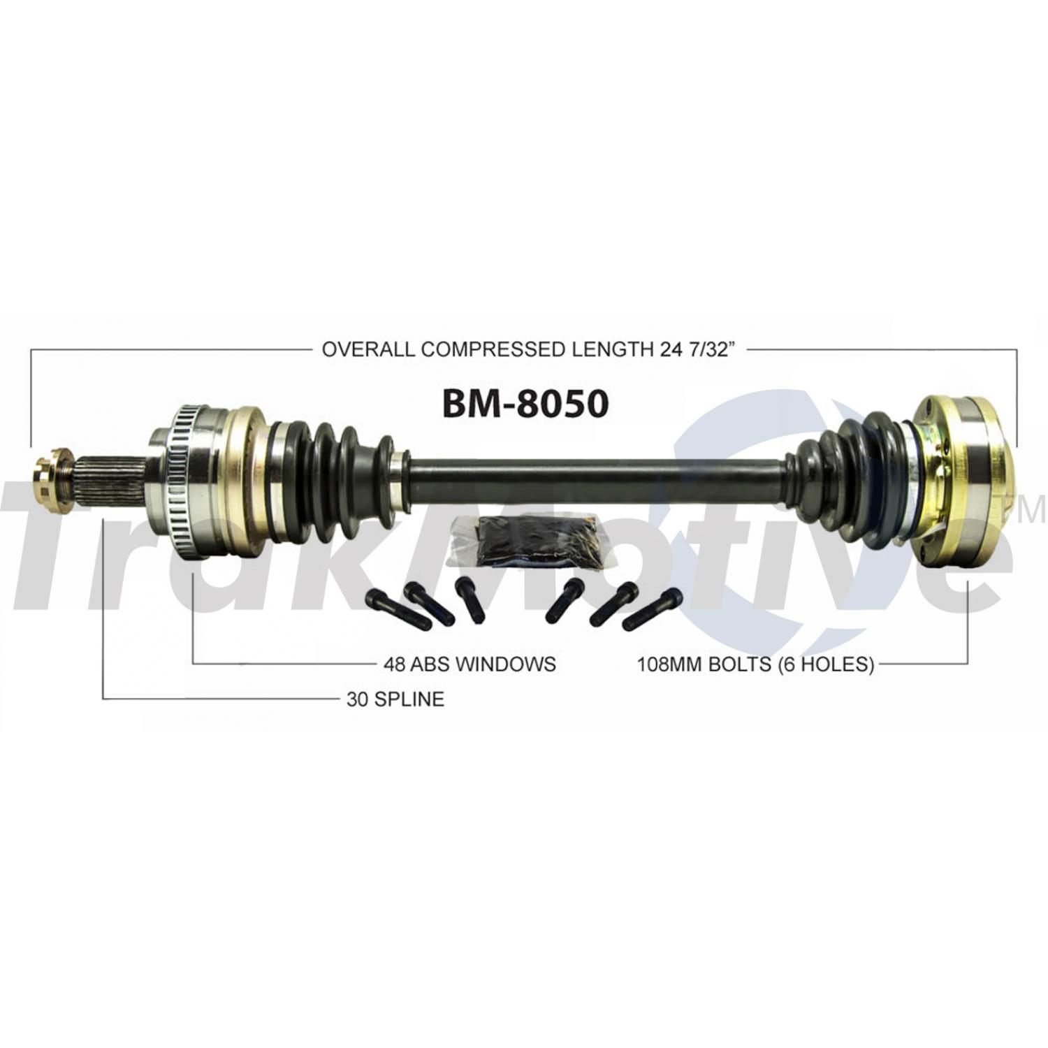 TrakMotive BM8050 - CV Axle Shaft TrakMotive BM8050 CV Axle Shaft product image 1 of 3