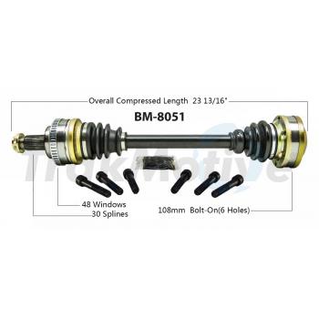 1999 BMW M3 CV Axle Shaft Rear Left TrakMotive BM8051 image 1 of 3