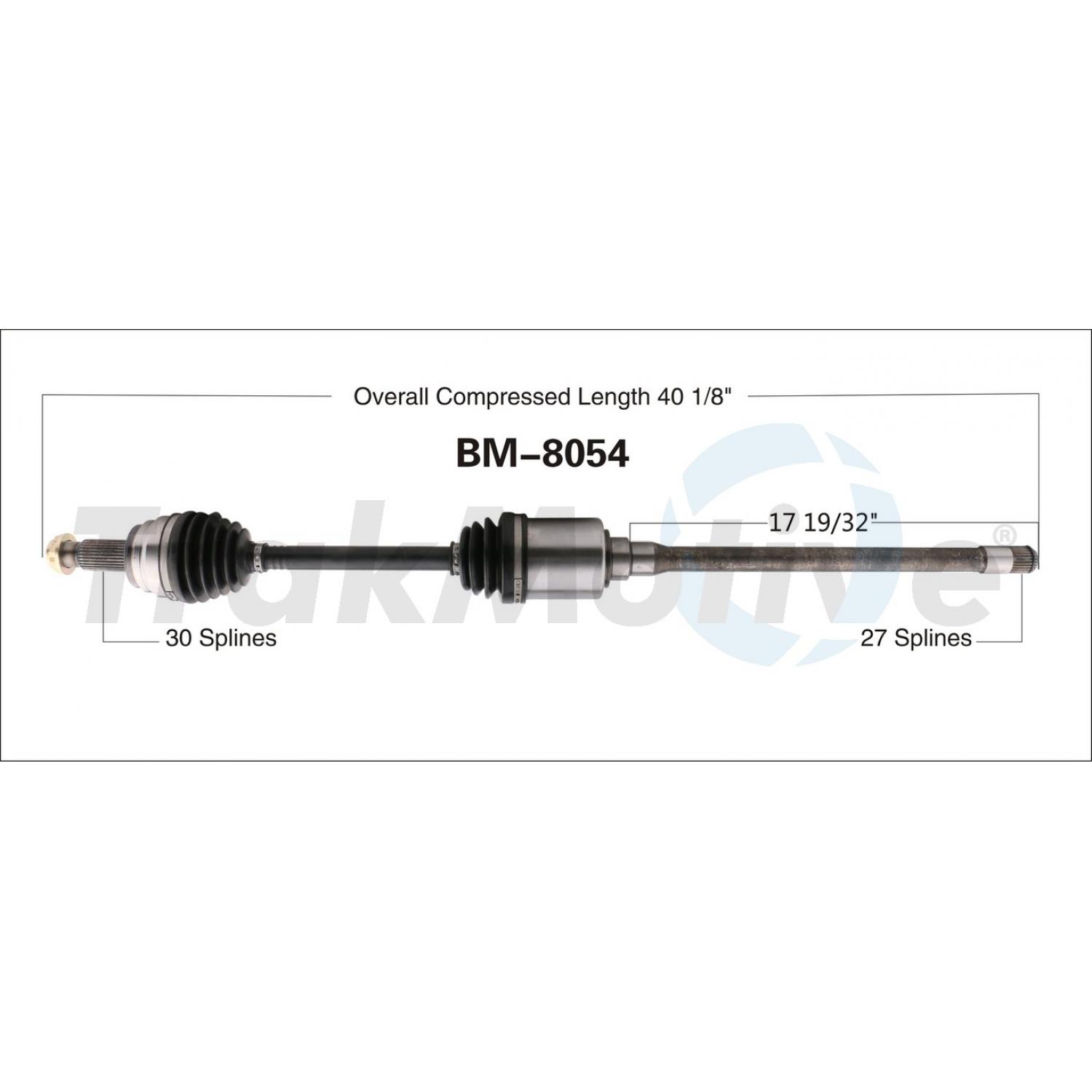 TrakMotive BM8054 - CV Axle Shaft TrakMotive BM8054 CV Axle Shaft product image 1 of 3