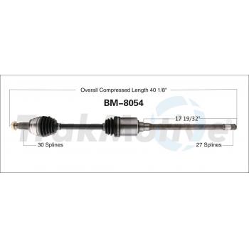 2009 BMW X5 CV Axle Shaft
